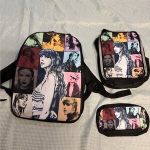 Stylish Multicolor Women's Backpack Set